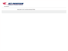 Tablet Screenshot of newsletter.jetaviation.com
